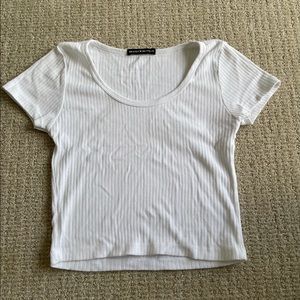 Cropped white top